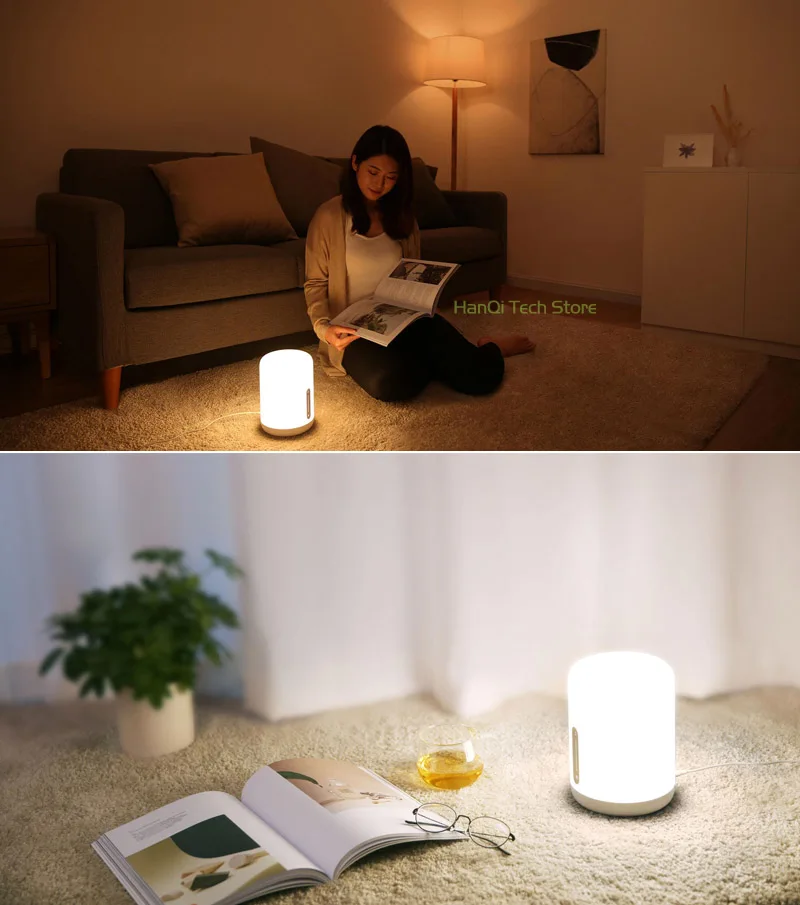 Новое поступление оригинальная прикроватная лампа Xiaomi Mijia 2 Bluetooth WiFi подключение Сенсорная панель приложение Управление работает с Apple HomeKit Siri