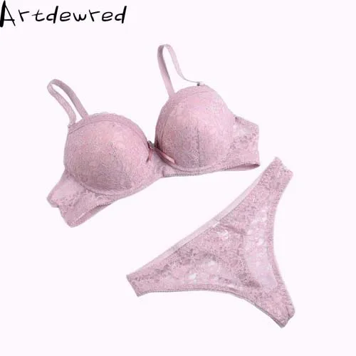 underwear sets sale Artdewred Brand Sexy Underwear Women Bra Set Lingerie Set Luxurious Vintage Lace Embroidery Push Up Bra And Panty Set underwear set Bra & Brief Sets