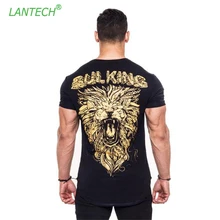 LANTECH Для мужчин спортивная рубашка для пробежек бег Футболка спортивная "Футбольный клуб №6" мышцы компресионная одежда в обтяжку для бодибилдинга Футболка короткий рукав