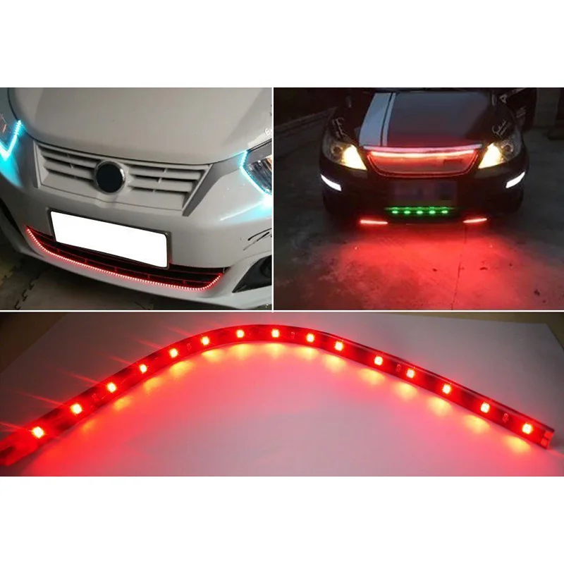 12 шт. мотоцикл светодиодный неоновый полосы лампы RGB Голосовое управление сверкающие светильники 5050SMD гибкий неоновый комплект тестовых полосок беспроводной пульт дистанционного водонепроницаемый