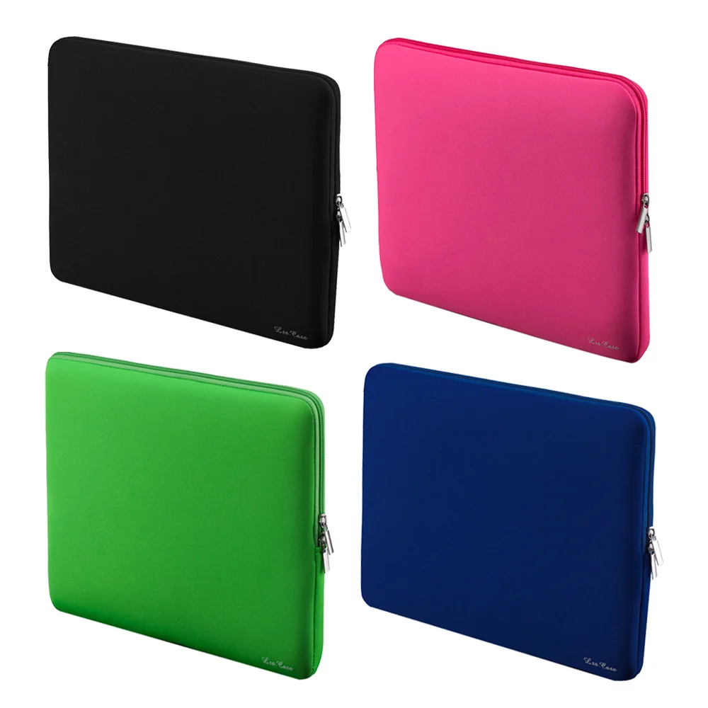  Hot Sales Zipper Soft Sleeve Bag Case for MacBook Air Pro Retina Ultrabook Notebook 13" 13.3" Portable Laptop Bag 