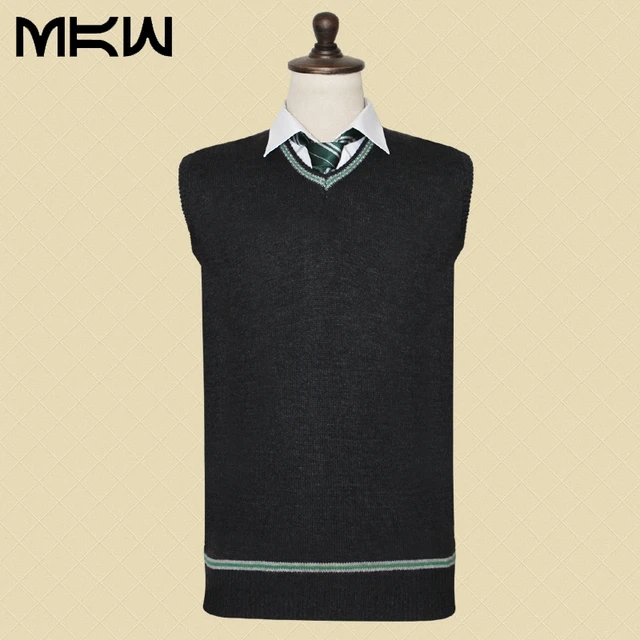 Mokawa Harry Potter Poudlard Chandail Gryffondor Serpentard Serdaigle Poufsouffle Gilet Uniforme Scolaire V Cou Sans Manches Chandail Aliexpress