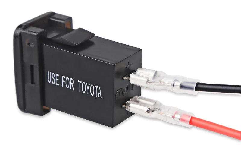 12V 4.2A Dual USB Автомобильное зарядное устройство адаптер питания для Toyota производство после 2013 2 порта USB разъем Вольтметр напряжения