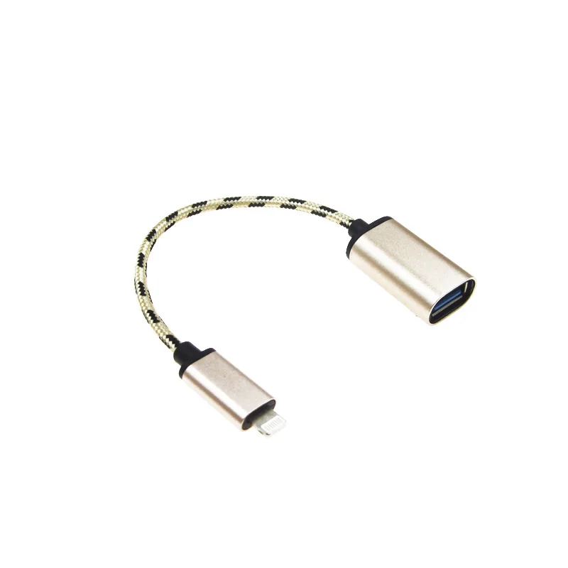 USB 2 узла до 8-Pin Камера Комплект для подключения адаптера OTG кабель для IPad Air 4 мини