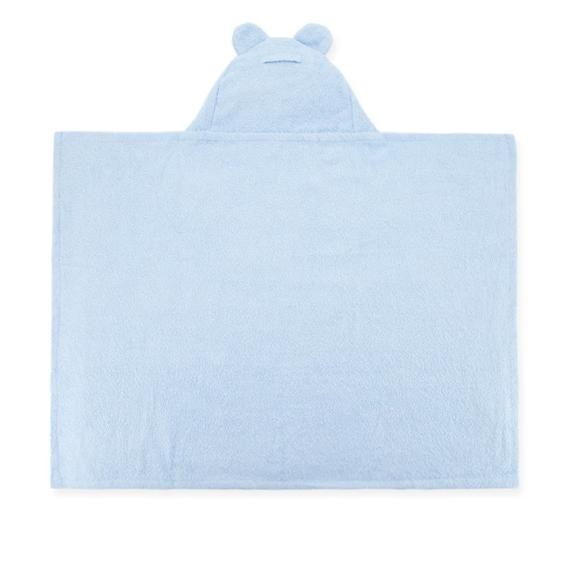 Детское полотенце с капюшоном в мультяшном стиле, мягкое купальное, 57*77 см, махровое, хлопковое, Детские аксессуары для душа, детский купальный халат