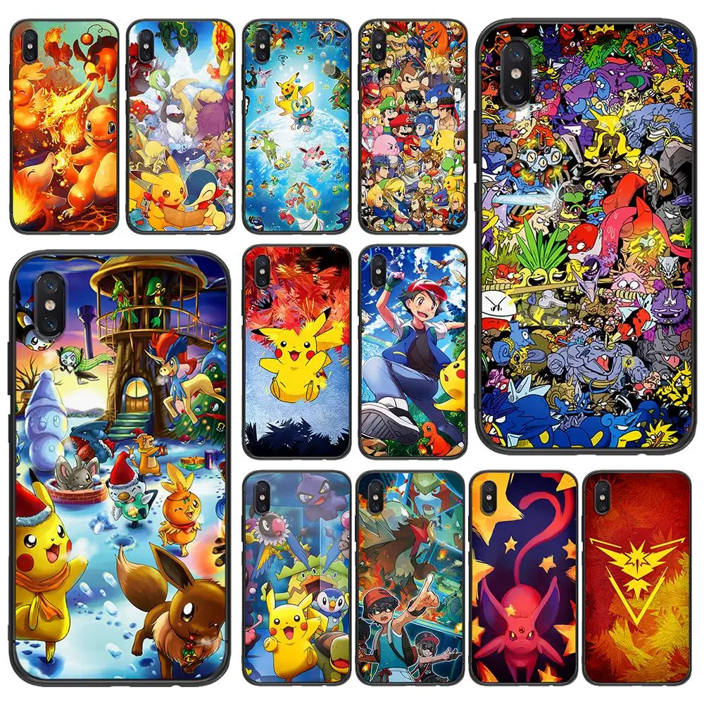 

Pokemons Characters Soft TPU For Xiaomi Redmi Mi6 8 9 A1 A2 F1 Plus Case Redmi 5 /5Plus M8 Lite Silicone Phone Back Case