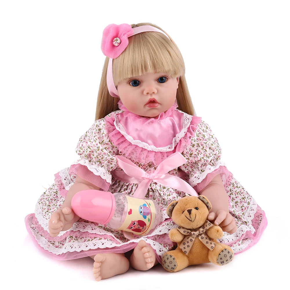NPKDOLL Reborn Детская кукла виниловая мягкая плюшевый мишка игрушки девочка принцесса