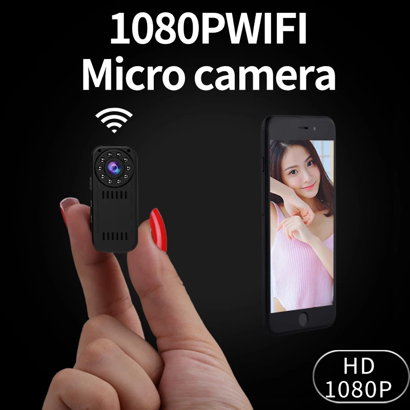 Мини камера Регистратор P2P Беспроводной IP записывающая видеокамера Wi Fi 1080 P