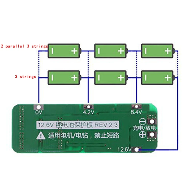 3S 20A литий-ионная литиевая батарея 18650 зарядное устройство Pcb плата защиты BMS для электродвигателя 12,6 V Lipo сотовый модуль