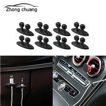 8 шт. Мини Автомобильное зарядное устройство провод Кнопка гарнитура/USB кабель автомобильный зажим аксессуары для салона автомобиля