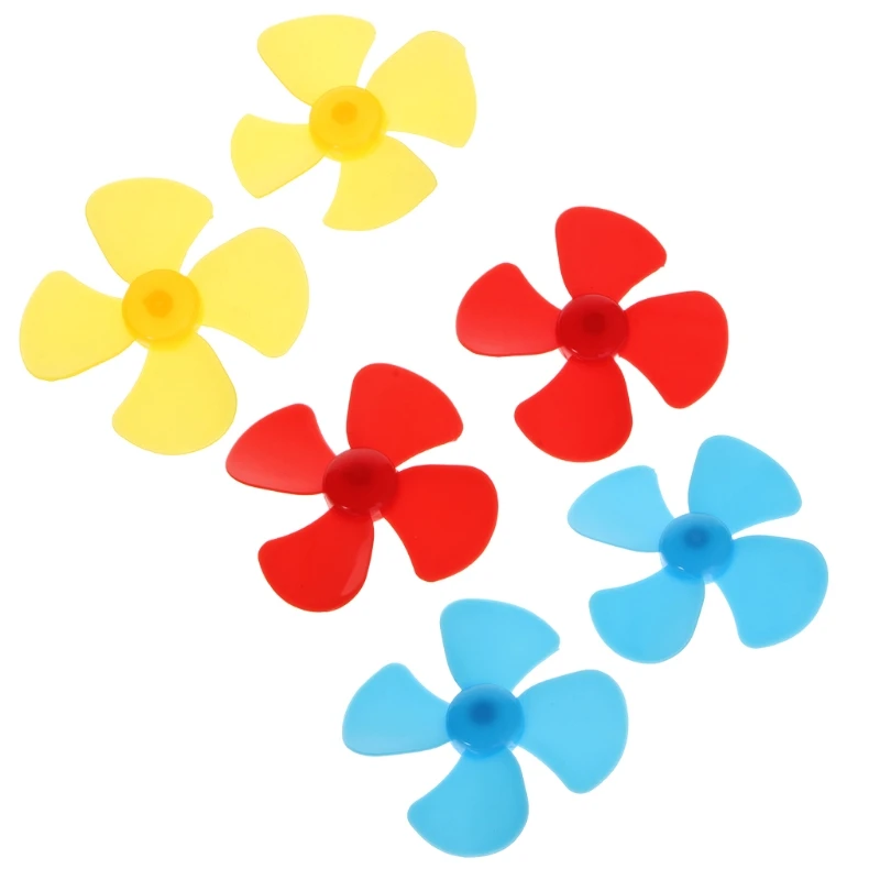 

2pcs ABS Plastic Propeller 4 Blade Model Accessories 2mm X 56mm