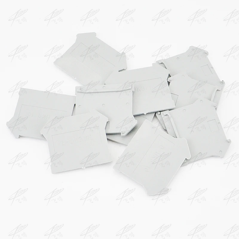 

10pcs D-UK 3/10 END PLATE Din Rail Uneiversal screw type Terminal Blocks End Cap Apply To UK-3N UK-5N UK-6N UK-10N