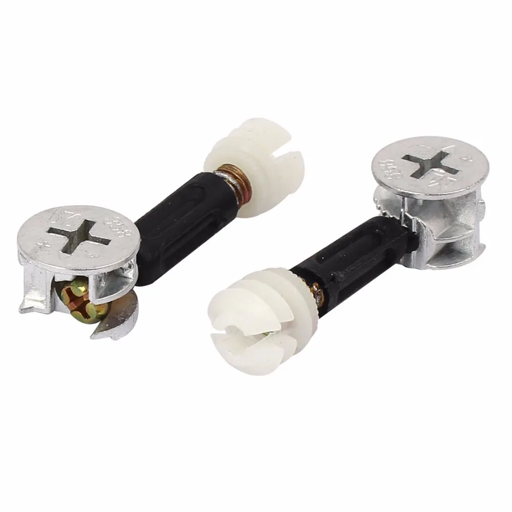 Uxcell Hot Sale 20 Sets M6x35mm Metal, Plastic Furniture Cabinet Fixing Screw Eccentric Cam Dowel Pre-inserted Nut Fitting Uxcell Hot Sale 20 Sets M6x35mm Metal, Plastic Furniture Cabinet Fixing Screw Eccentric Cam Dowel Pre-inserted Nut Fitting