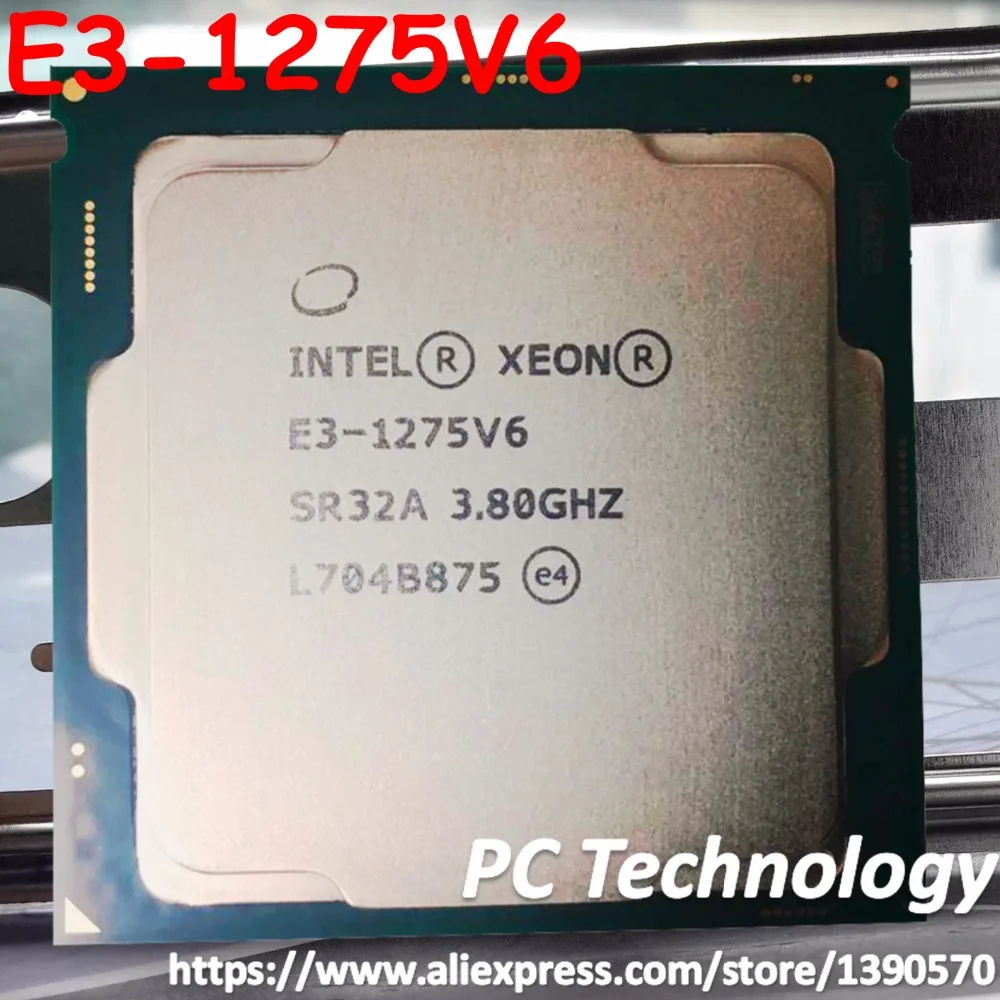 

E3-1275V6 Original Intel Xeon E3 1275V6 CPU 3.80GHZ Quad-Core 8MB E3-1275 V6 processor LGA1151 E3 1275 V6 free shipping