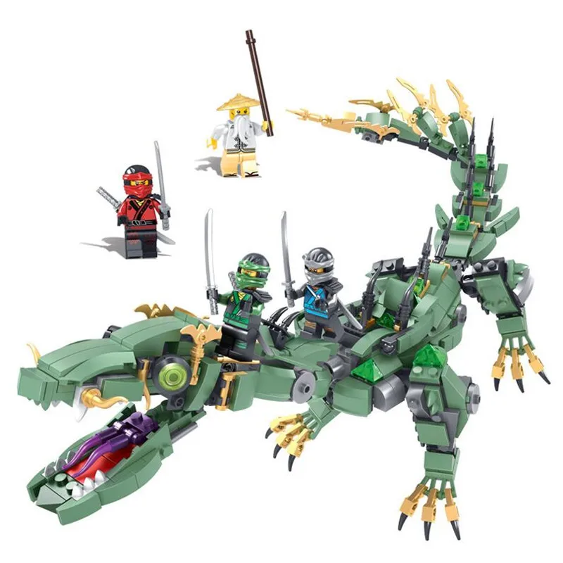 

574 Pcs Ninja Series Flying Mecha Dragon Building Blocks Ninjagoed Bricks Toys Children Model Gifts Compatible with Legoe
