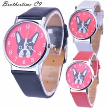 New Arrive Fashion Watch Casual Top Brand Steel Bracelet Wristwatch Watch Women Ladies Casual Montre Dog Printed Cute Hour gift