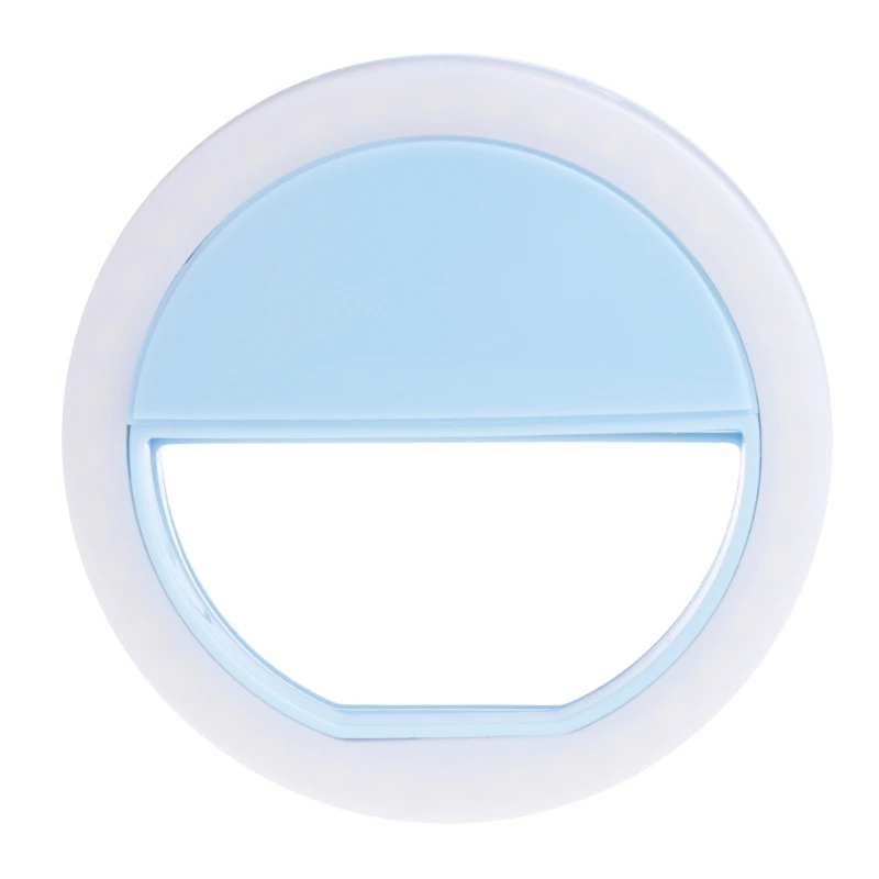 Портативный светодиодный светильник-кольцо для селфи с камерой для фотосъемки телефона Android для iPhone