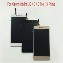 Ограниченное предложение 3 цвета для Xiaomi Hongmi 3 3 S Redmi 3 3 S полный Сенсорный экран планшета Сенсор Стекло + ЖК-дисплей Дисплей Панель мониторы сборки + Рамки