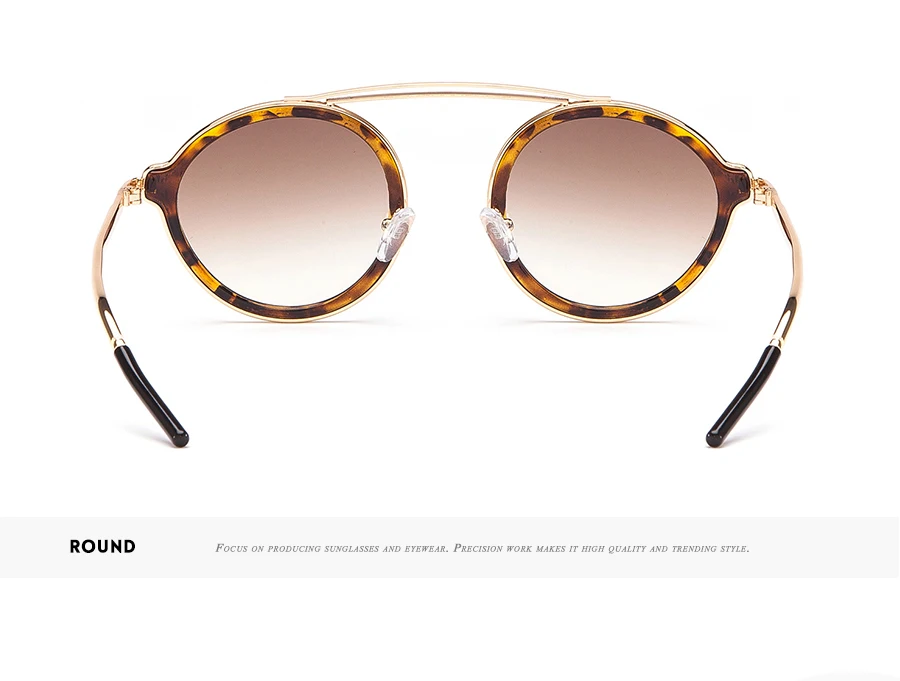 TRIOO Роскошные винтажные Маленькие Круглые Солнцезащитные очки женские Ретро брендовые дизайнерские солнцезащитные очки для женщин модные UV400