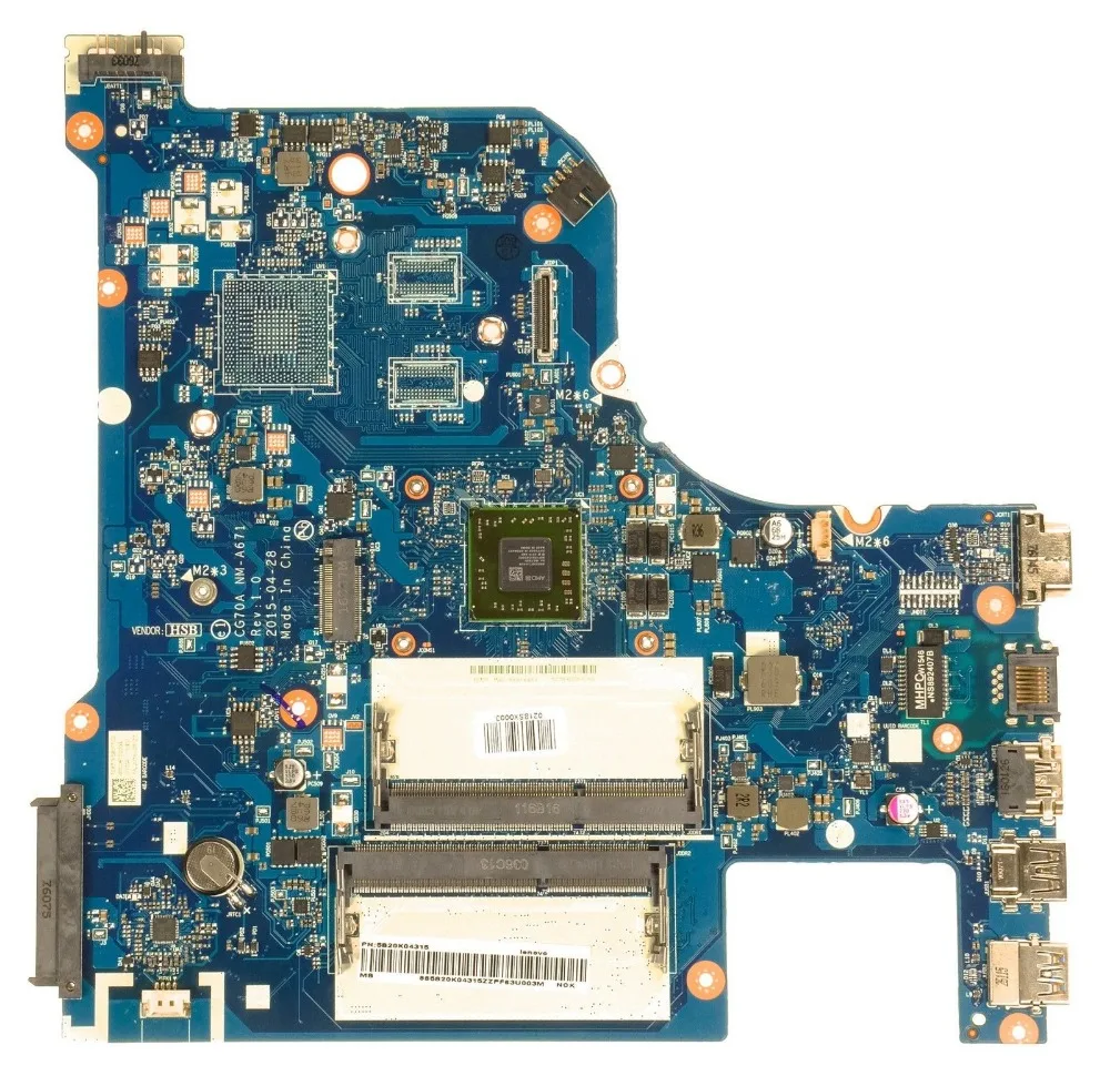 Материнская плата для ноутбука Lenovo G70 35 CG70A NM A671 w/ E1 6010 системная 100% test ok|Платы