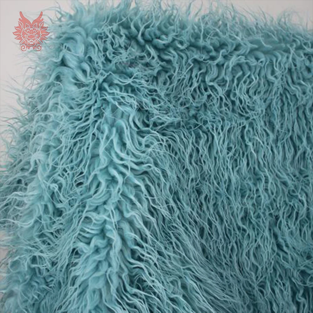 

Light blue 5cm long pile Fake Mongolian fur fabric newborn baby photography props faux tibet sheep tissu free shipping SP4585
