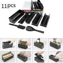 11 шт./компл. устройство для изготовления суши ролл формы бытовой Кухня ручной DIY диета помочь Кухонные принадлежности