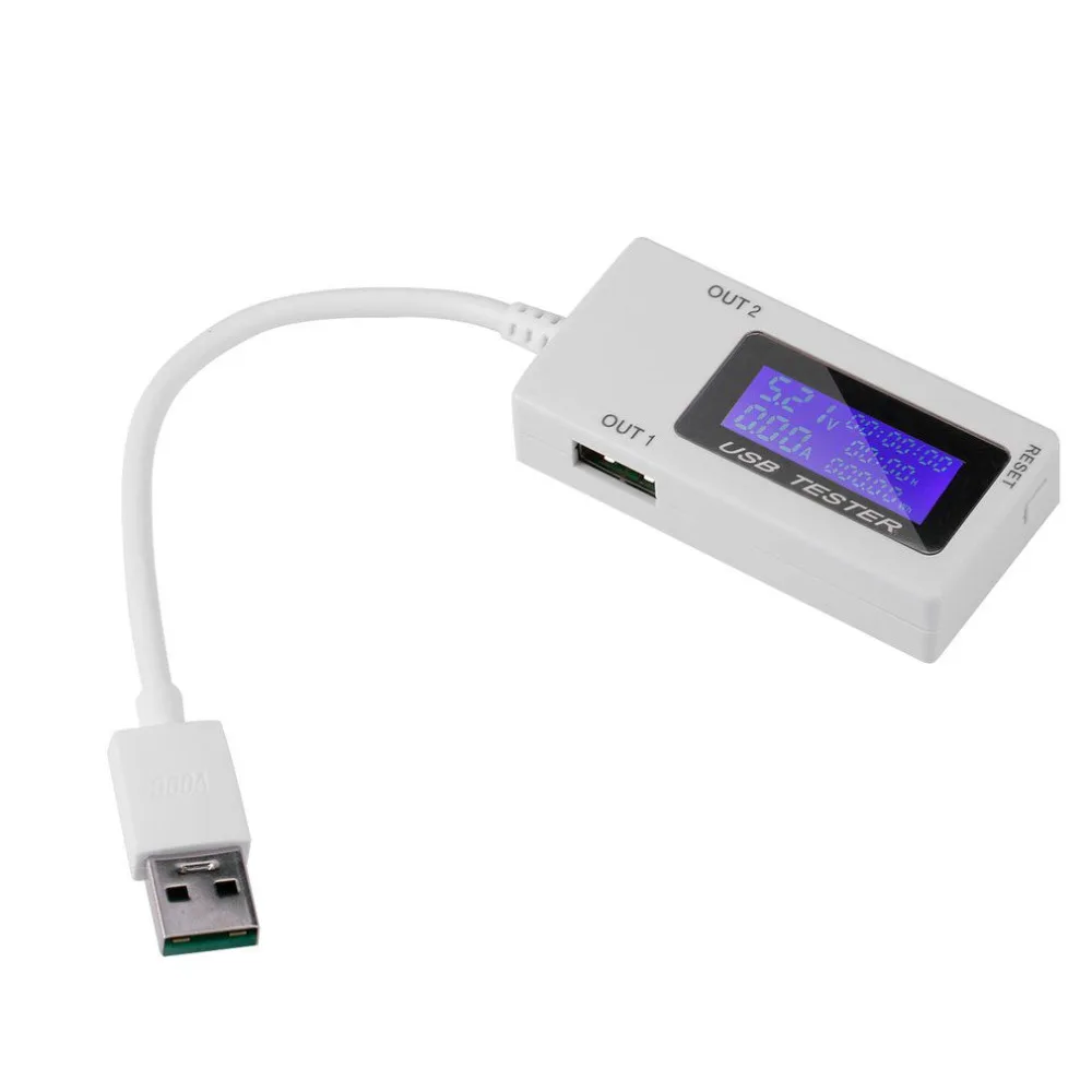

Mini Dual USB Current Voltage Tester USB Ammeter Charging Tester Monitor USB Ports Digital Display DC 4-30V 0-5A 0-150W New