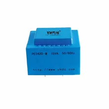 YHDC PE5420-M мощность 15VA вход 110 V выход 18 V герметизированный трансформатор для сварки печатной платы изолирующий трансформатор
