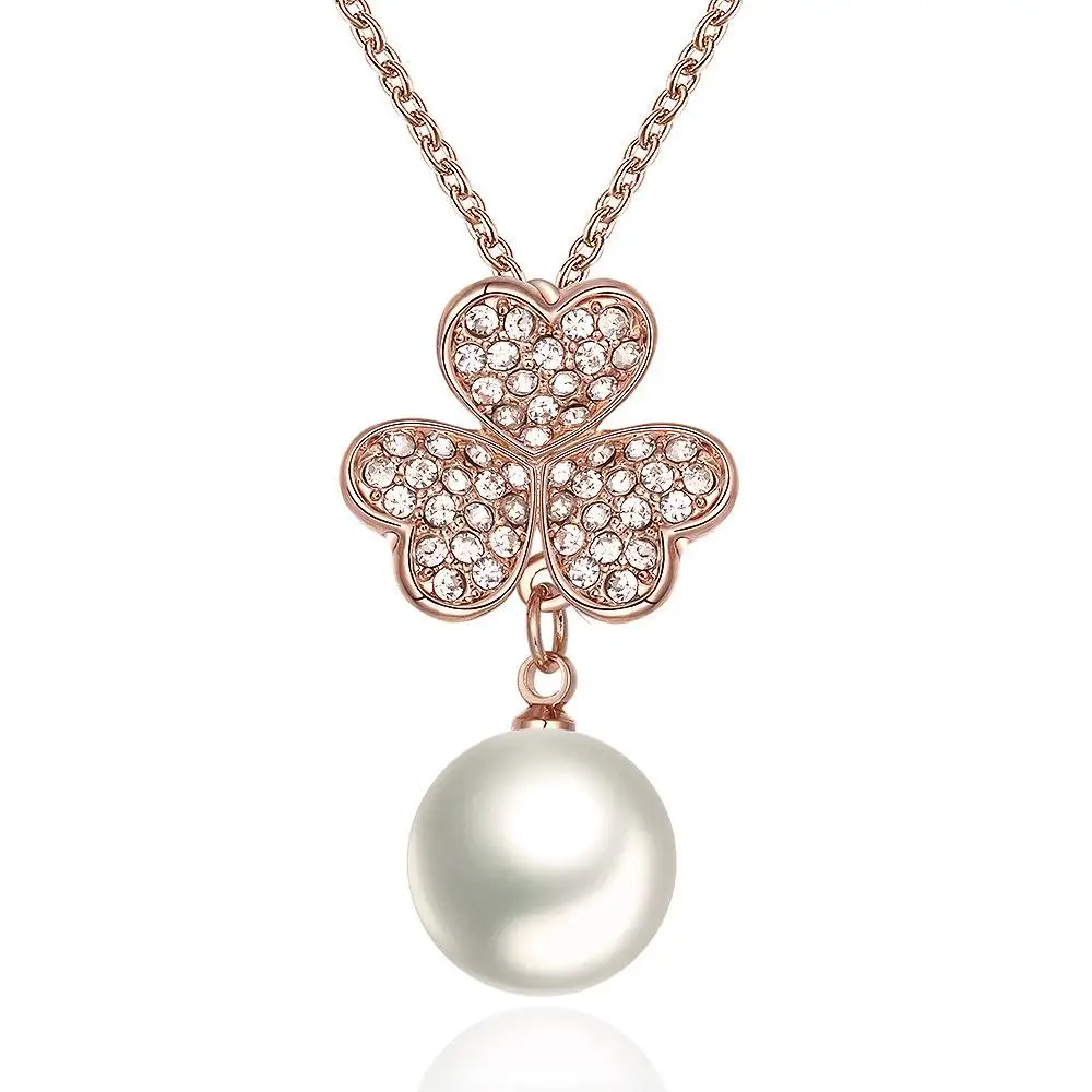 N787 Wholesale Nickle Free Antiallergic 18K Real Gold Plated Necklace pendants New Fashion