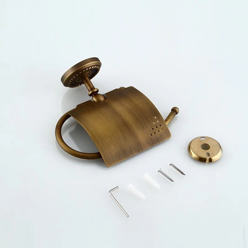 Антикварная фарфоровая латунь Полотенца кольцо стойки настенные Аксессуары для ванной комнаты fy801-4