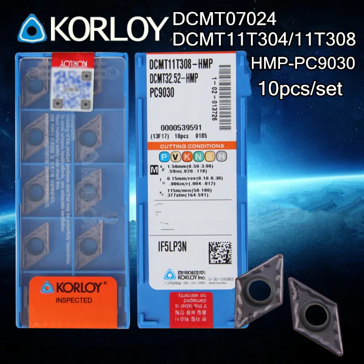 DCMT070204 DCMT11T304 DCMT11T308 HMP PC9030 10 шт. 50 фотообработка: нержавеющая сталь Бесплатная