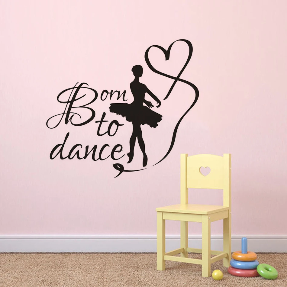 Стеновые декорации Born To Dance стеновые Декорации для танцев студии девочек