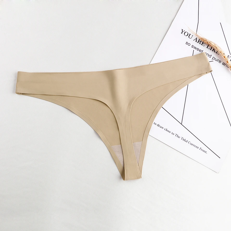 Women Thongs And G Strings Sexy low-Rise Seamless Panties Solid Thong Woman Invisible Plus Size Underwear Femme Lingerie Hot