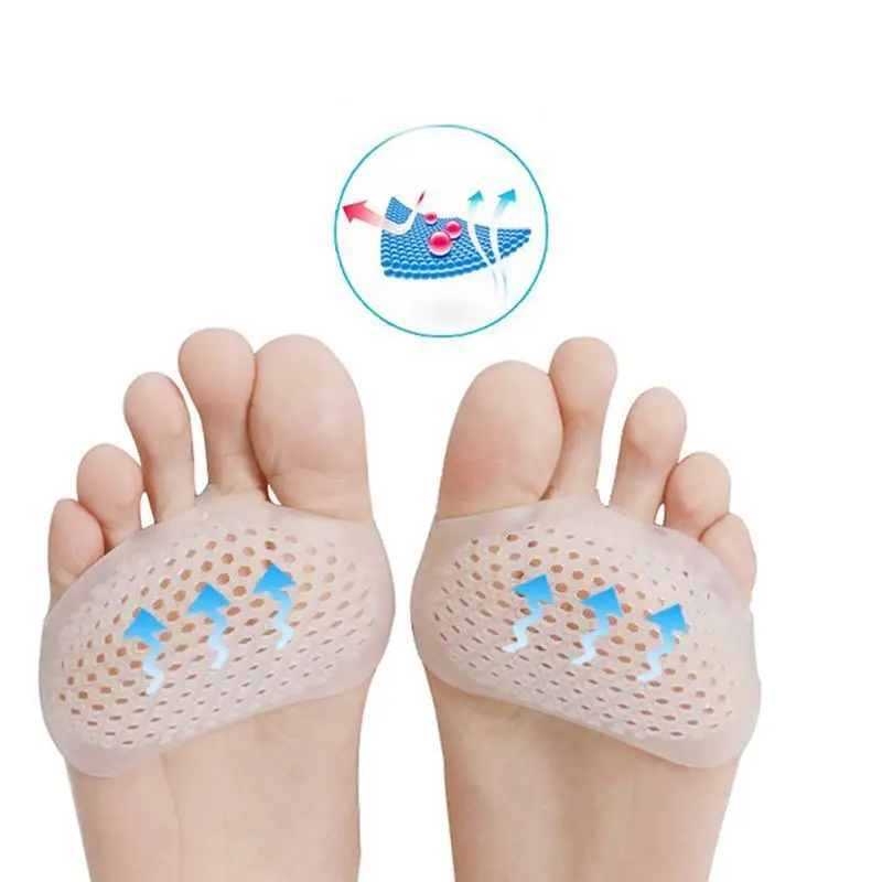 Пары гелевых разделителей для пальцев ног Bunion Splint в форме улей подушки передней