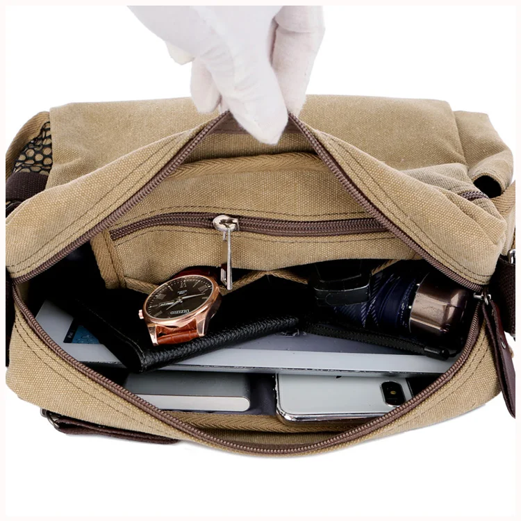Городская Повседневная сумка для переноски, винтажные мужские сумки-мессенджеры, Холщовая Сумка на плечо, повседневная мужская деловая сумка через плечо, дорожная сумка