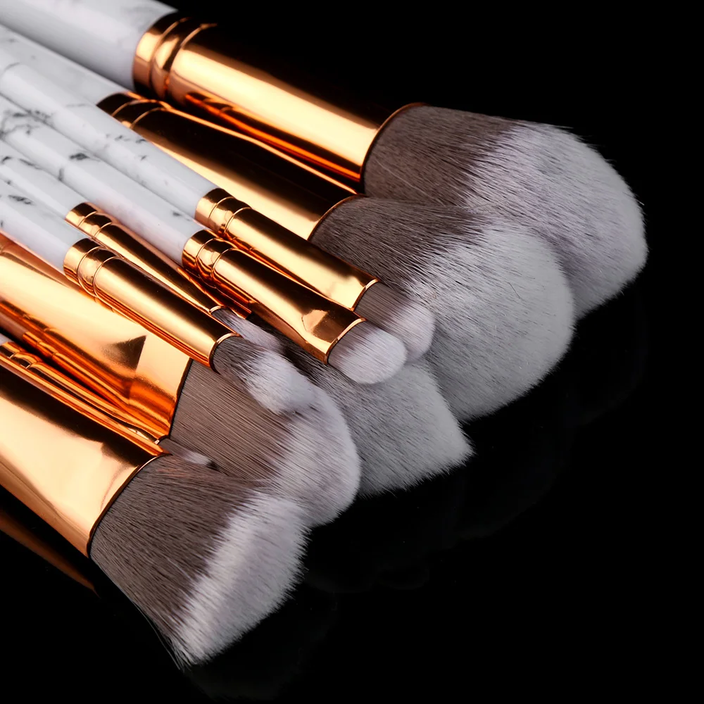 Buy 10 Pcs Kabuki Style Professional Makeup Brush Set