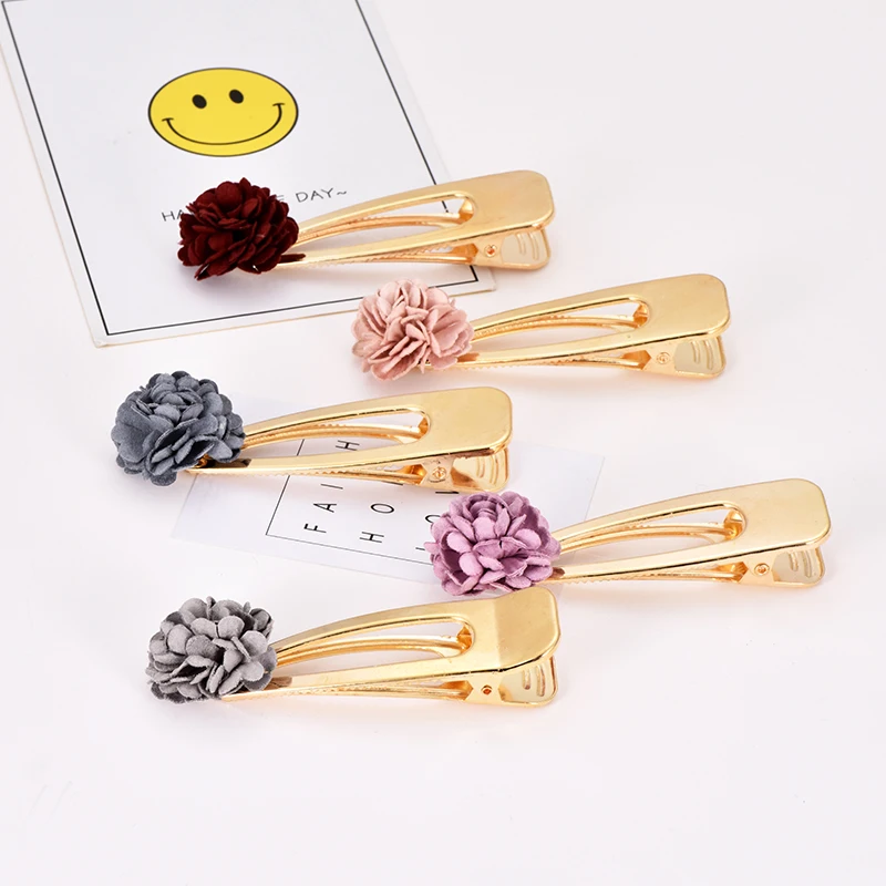 

Fashion Cute Fabric Flower Kids Hairpins Girls BB pink Hair Clip Hair Accessories Chiffon Ribbon Child Headdress Headwear Gift