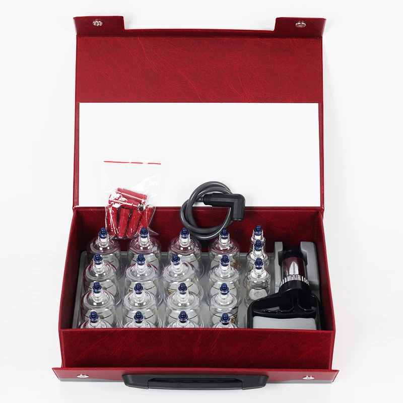 

19pcs portable vacuum cupping set acupuncture phlegm spilled blood stasis cans
