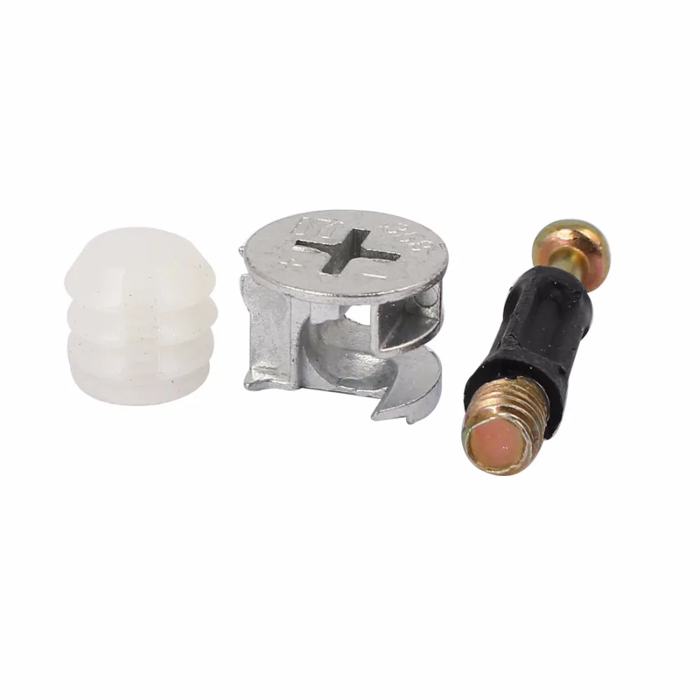 Uxcell Hot Sale 20 Sets M6x35mm Office Furniture Connecting Dowel Pre-inserted Nut Eccentric Cam Fitting Metal, Plastic Uxcell Hot Sale 20 Sets M6x35mm Office Furniture Connecting Dowel Pre-inserted Nut Eccentric Cam Fitting Metal, Plastic