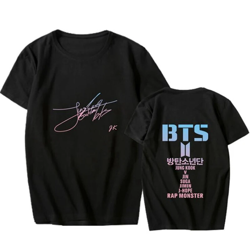 

Kpop bangtan boys album LOVE YOURSELF men t-shirt short sleeve causal top unisex t shirt summer
