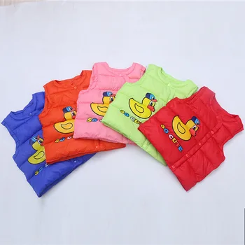 

B-002 New Fashion Children's Cartoon Clothing Autumn &Winter Baby Girl &Boy Warm Vest Down Cotton Thin Warm Liner Waistcoat