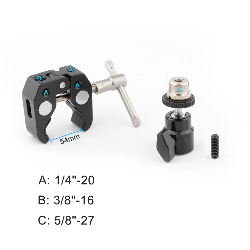 CAMVATE_Crab clamp_Ball Head_Mount_Microphone (2)