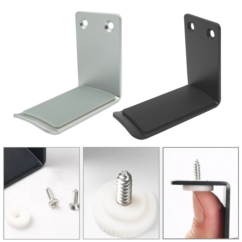 

Desk Space Saving Stand Wall Mount Headphone Holder Office Portable Aluminum Alloy Hanging Storage Multifunction Headset Durable