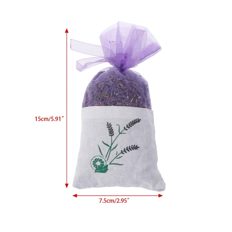 Натуральный Лавандовый бутон сушеное цветочное Саше сумка ароматерапия