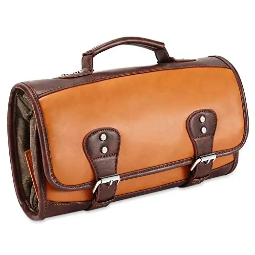 

Hanging Toiletry Bag travel dopp kit Genuine leather dopp kit makeup cosmetics bags for men women hanging toiletry bag