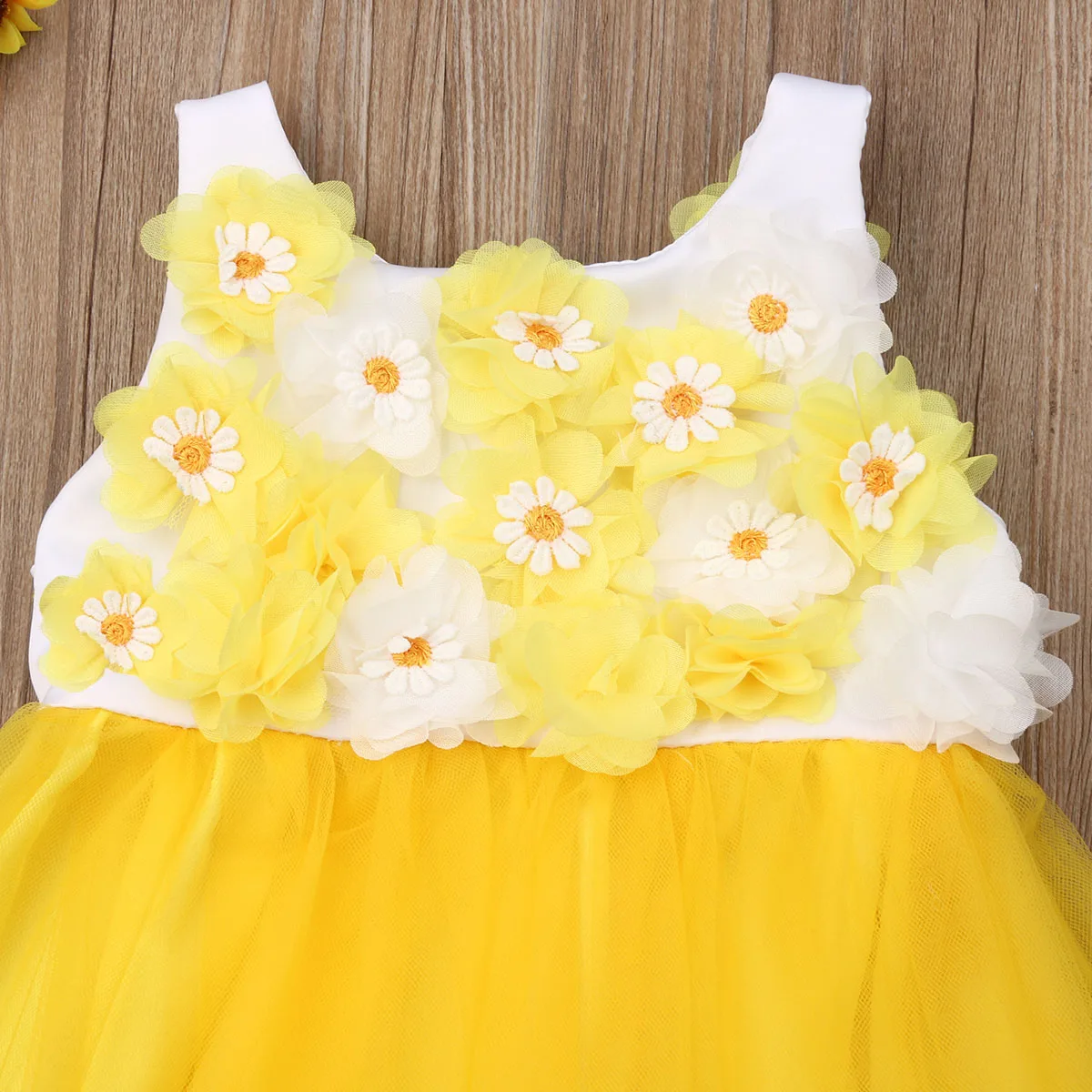 Канис лето желтый для маленьких для девочек в цветочек вечерние платье на день рождения свадебные платья подружек невесты сладкая принцесса