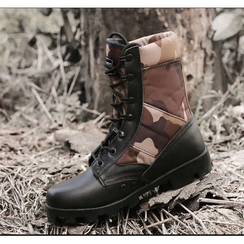 Камуфляжные охотничьи Походные сапоги мужские тактические армейские ботинки уличные тренировочные ботинки для рыбалки zapatillas hombre походные ботинки Militar - Цвет: Desert Camouflage