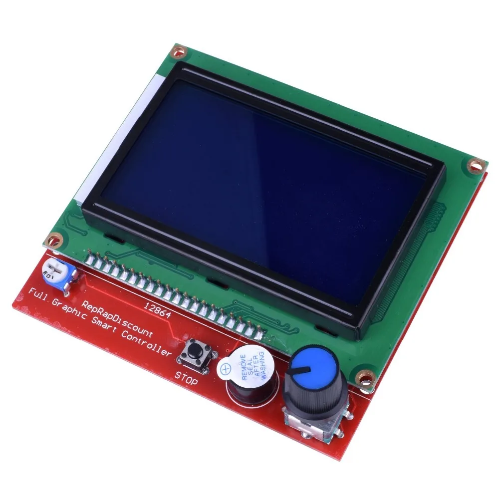 МЕГА 2560 R3 REV3 плата + RAMPS 1 4 контроллер 12864 ЖК дисплей 5 шт. DRV8825 шаговый двигатель для