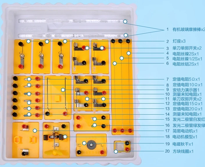 Электрическая коробка для экспериментов средней школы, оборудование для экспериментов по физике, магнитный научный обучающий аппарат