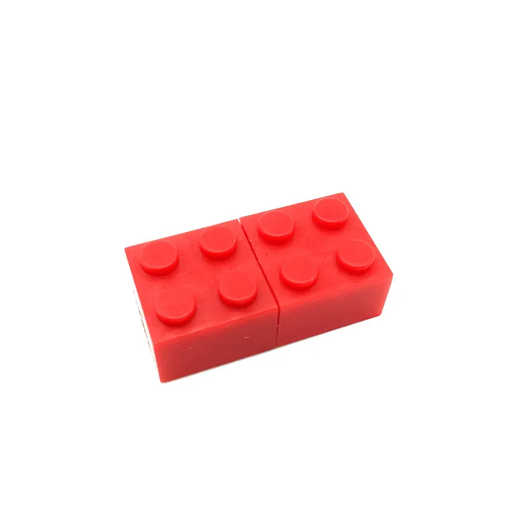 pendrive cartoon building blocks usb 2.0 usb flash drive silicone pen drive 4gb 8gb 16gb 32gb 64gb children toy memory flash 